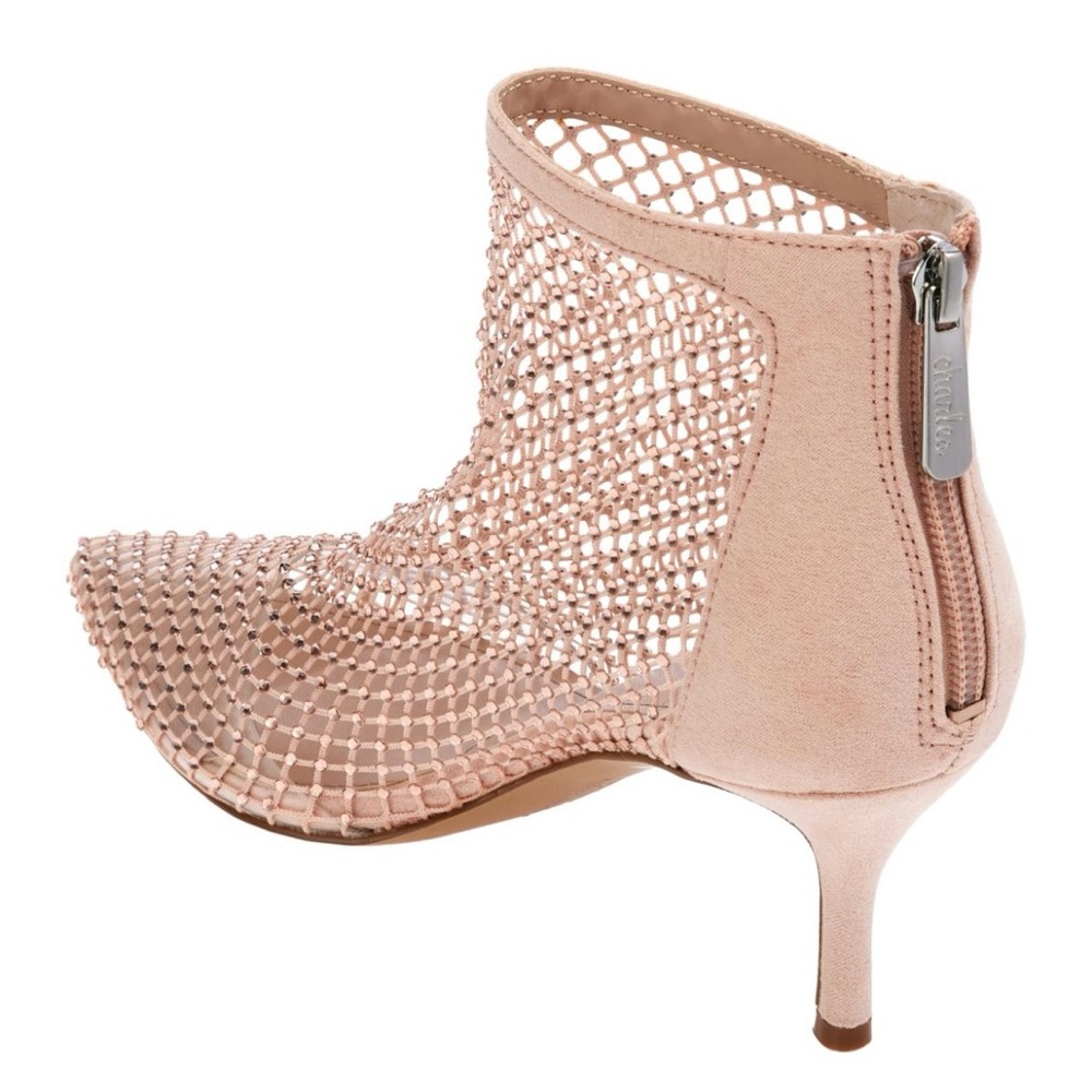 Charles David Rhinestone-Studded Mesh Booties - Picture 6 of 14